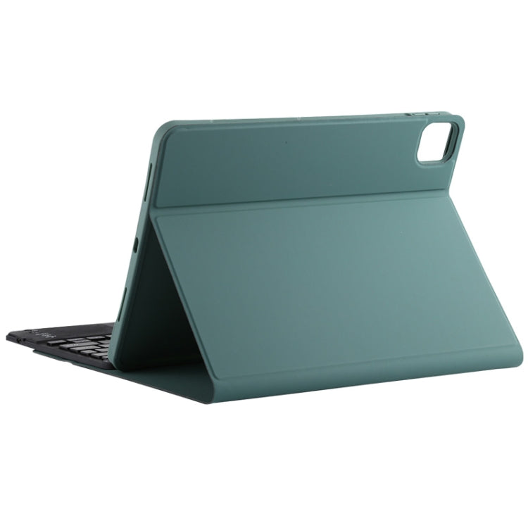 TG11BC Detachable Bluetooth Black Keyboard Microfiber Leather Tablet Case for iPad Pro 11 inch (2020), with Touchpad & Pen Slot & Holder (Dark Green) - For iPad Pro by buy2fix | Online Shopping UK | buy2fix