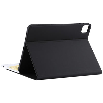 TG11BC Detachable Bluetooth Yellow Keyboard Microfiber Leather Tablet Case for iPad Pro 11 inch (2020), with Touchpad & Pen Slot & Holder (Black) - For iPad Pro by buy2fix | Online Shopping UK | buy2fix