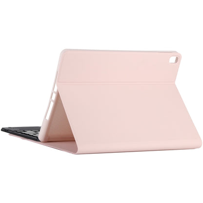 TG-102BCS Detachable Bluetooth Black Keyboard + Microfiber Leather Tablet Case for iPad 10.2 inch / iPad Air (2019), with Touch Pad & Backlight & Pen Slot & Holder (Pink) - For iPad Air by buy2fix | Online Shopping UK | buy2fix