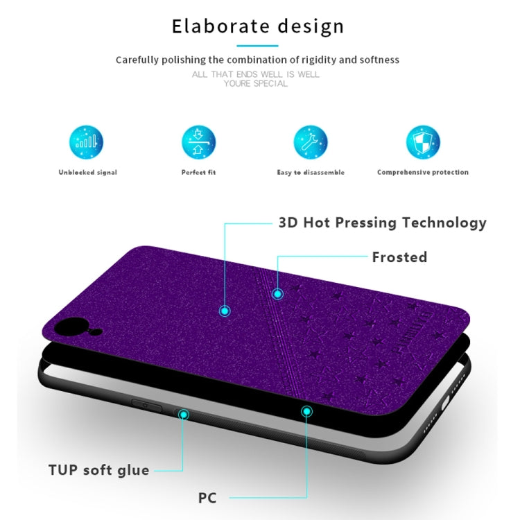For iPhone XR PINWUYO Full Coverage Waterproof Shockproof PC+TPU+PU Case (Purple) - More iPhone Cases by PINWUYO | Online Shopping UK | buy2fix