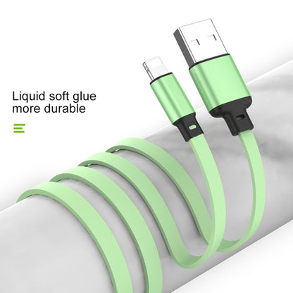 3.5A Liquid Silicone 3 in 1 USB to USB-C / Type-C + 8Pin + Micro USB Retractable Data Syn Charging Cable (Green) - Multifunction Cable by buy2fix | Online Shopping UK | buy2fix