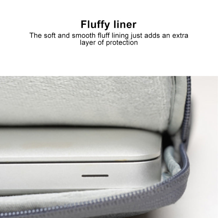 POFOKO A520 Series 14-15.4 inch Multi-functional Laptop Handbag with Trolley Case Belt (Grey) - 14.1 inch by POFOKO | Online Shopping UK | buy2fix