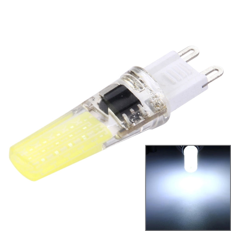 G9 3W 300LM COB LED Light , Silicone Dimmable for Halls / Office / Home, AC 220-240V, White Plug(White Light) - LED Blubs & Tubes by buy2fix | Online Shopping UK | buy2fix