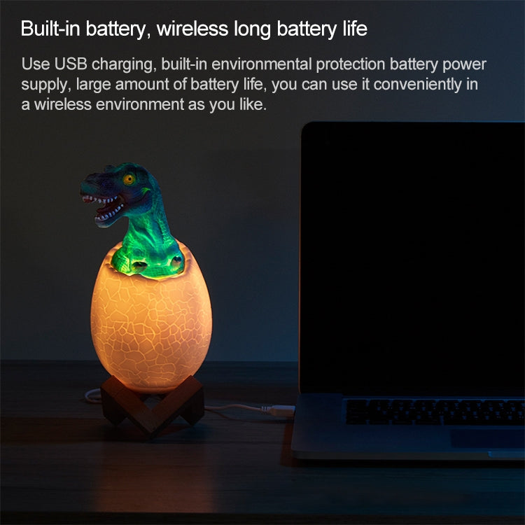 Tyrannosaurus Shape Creative Touch 3D Decorative Night Light, 16-color Patting Remote Control Version - Night Lights by buy2fix | Online Shopping UK | buy2fix