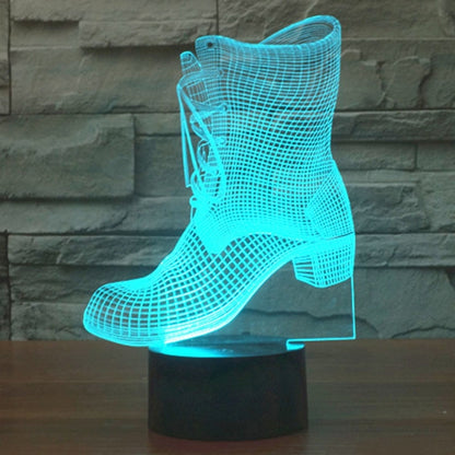 Boots Style 3D Touch Switch Control LED Light , 7 Color Discoloration Creative Visual Stereo Lamp Desk Lamp Night Light - Novelty Lighting by buy2fix | Online Shopping UK | buy2fix