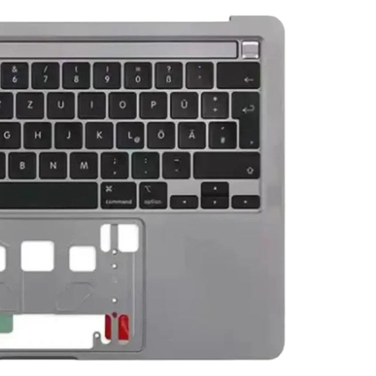 For Macbook Pro 13 inch 2021 A2338 C-side Cover + UK Edition Key Board (Grey) - Bottom Cover by buy2fix | Online Shopping UK | buy2fix