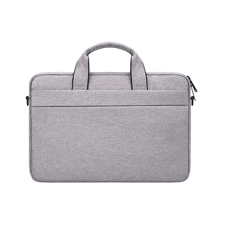 ST03S 15.6 inch Double Side Pockets Wearable Oxford Cloth Soft Handle Portable Laptop Tablet Bag(Grey) - 15.6 - 17 inch by buy2fix | Online Shopping UK | buy2fix