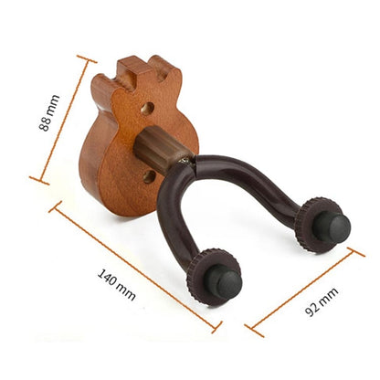 Deep Wood Grain Guitar Ukulele Wood Wall Hook - Stringed Instruments Accessories by buy2fix | Online Shopping UK | buy2fix