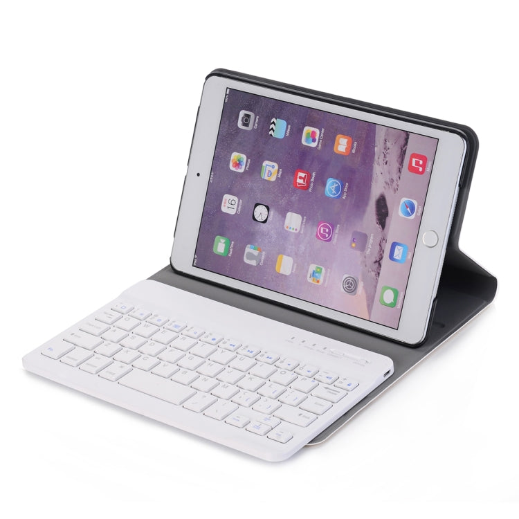 A03 for iPad mini 3 / 2 / 1 Universal Ultra-thin ABS Horizontal Flip Tablet Case + Bluetooth Keyboard(Gold) - For iPad mini by buy2fix | Online Shopping UK | buy2fix