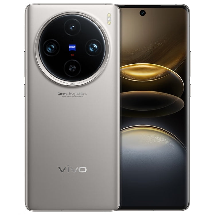 vivo X100s Pro, Triple Back Cameras, 16GB+512GB, Face ID / Fingerprint Identification, 6.78 inch Android 14 OriginOS 4 Dimensity 9300+ Octa Core, OTG, NFC, Network: 5G, Support Google Play (Titanium Color) - vivo by vivo | Online Shopping UK | buy2fix