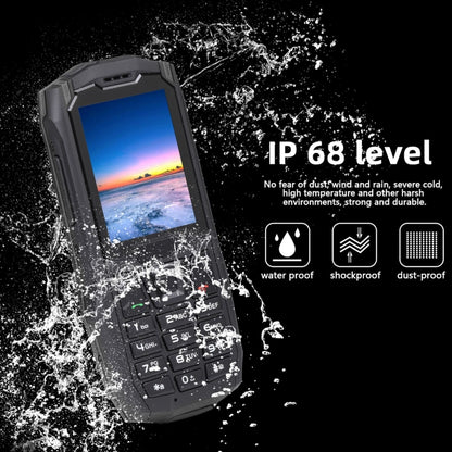 Rugtel R2C Rugged Phone, IP68 Waterproof Dustproof Shockproof, 2.4 inch, MTK6261D, 2500mAh Battery, SOS, FM, Dual SIM(Black) - Others by Rugtel | Online Shopping UK | buy2fix