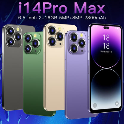 i14 Pro Max / H208, 2GB+16GB, 6.5 inch Dynamic Island Screen, Face Identification, Android 8.1 MTK6580P Quad Core, Network: 3G (Green) -  by buy2fix | Online Shopping UK | buy2fix