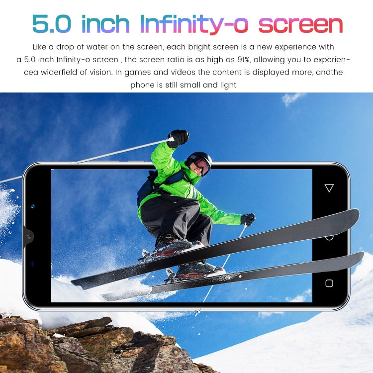 S23+ DP10, 512MB+4GB, 5.0 inch Screen, Face Identification, Android 4.4.2 MTK6572 Dual Core, Network: 3G(Black) -  by buy2fix | Online Shopping UK | buy2fix