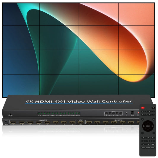 NK-H44 4K Ultra HD 4X4 HDMI Video Wall Controller Multi-screen Splicing Processor (US Plug) - Splitter by buy2fix | Online Shopping UK | buy2fix