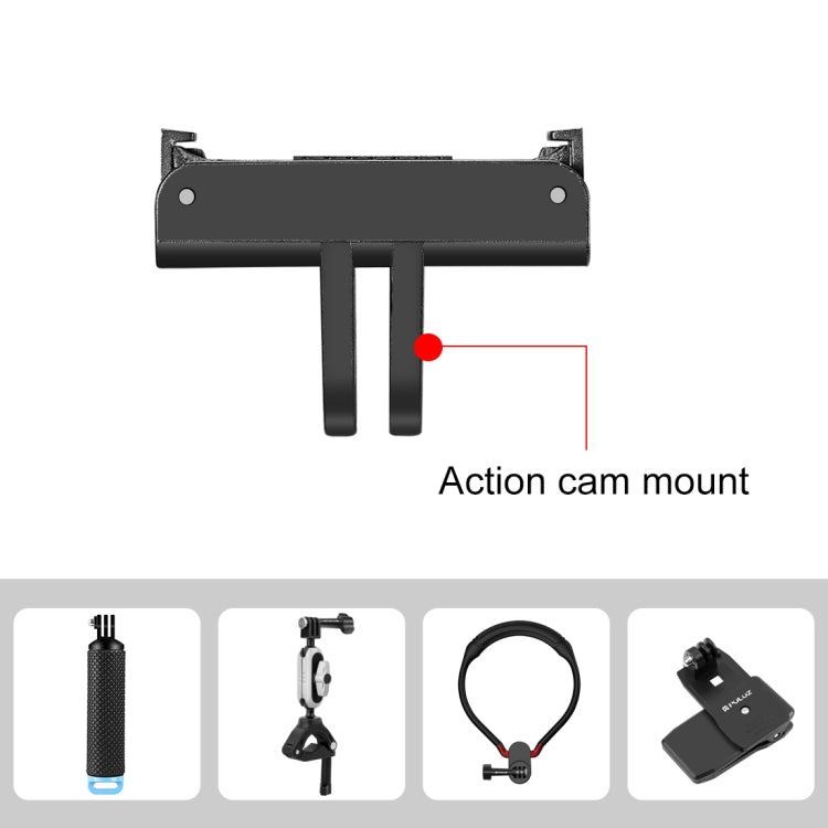 For DJI Osmo Action 4 / 3 PULUZ Magnetic Quick Release Base Expansion Mount (Black) -  by PULUZ | Online Shopping UK | buy2fix