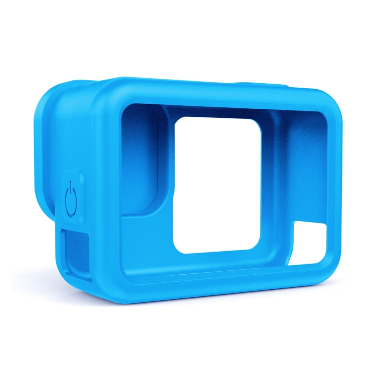 For GoPro HERO13 Black PULUZ Silicone Protective Case Cover with Wrist Strap & Lens Cover (Blue) - Silicone Cases by PULUZ | Online Shopping UK | buy2fix