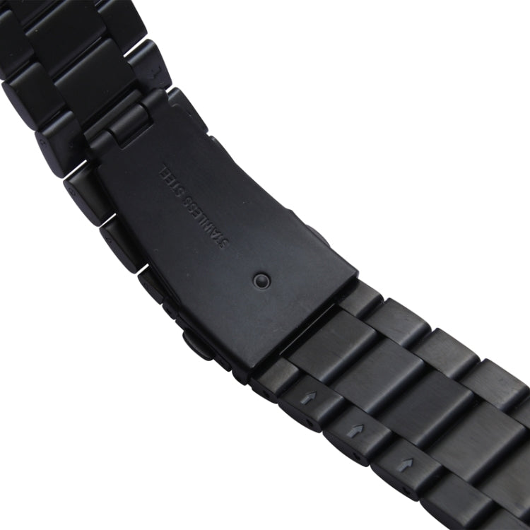 For Apple Watch 38mm Classic Buckle Steel Watch Band Replacement, Only Used in Conjunction with Connectors ( S-AW-3291 )(Black) - Watch Bands by buy2fix | Online Shopping UK | buy2fix