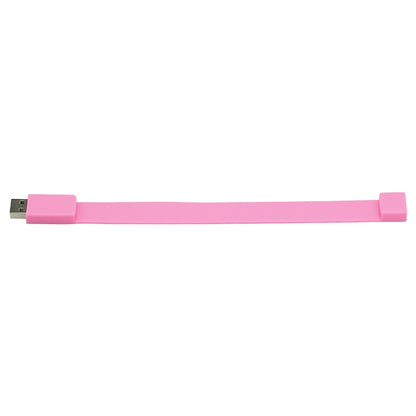 8GB Silicon Bracelets USB 2.0 Flash Disk(Pink) - USB Flash Drives by buy2fix | Online Shopping UK | buy2fix