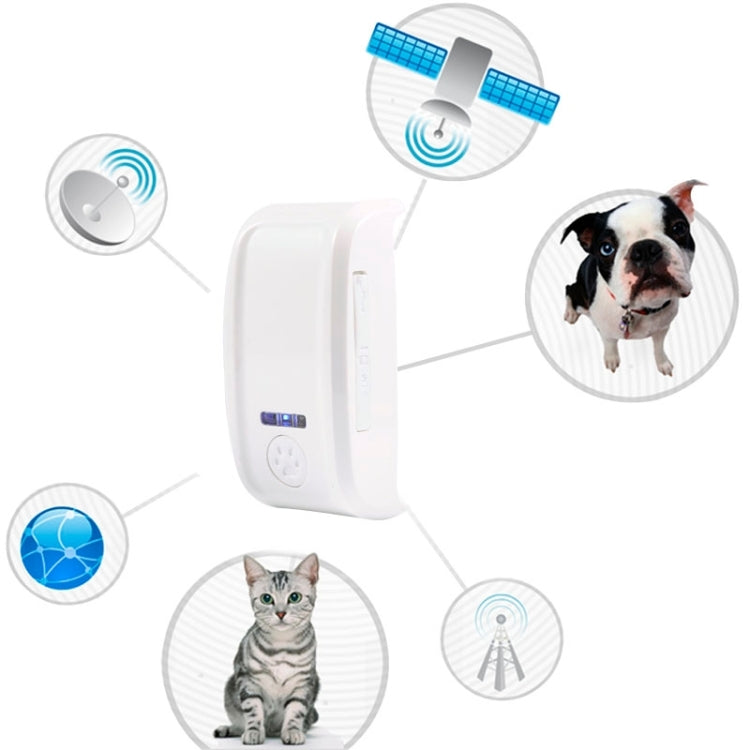 KH-909 Universal IPX6 Waterproof GPS Tracker for Pet / Kid / the Aged (White + Blue) - Pet Tracker by buy2fix | Online Shopping UK | buy2fix