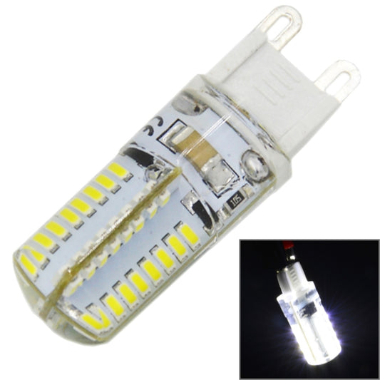G9 4W 210LM  Silicone Corn Light Bulb, 64 LED SMD 3014, White Light, AC 220V - LED Blubs & Tubes by buy2fix | Online Shopping UK | buy2fix