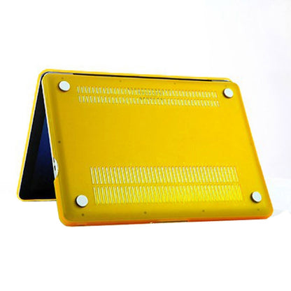 Frosted Hard Protective Case for Macbook Pro 15.4 inch  (A1286)(Yellow) - MacBook Pro Cases by buy2fix | Online Shopping UK | buy2fix