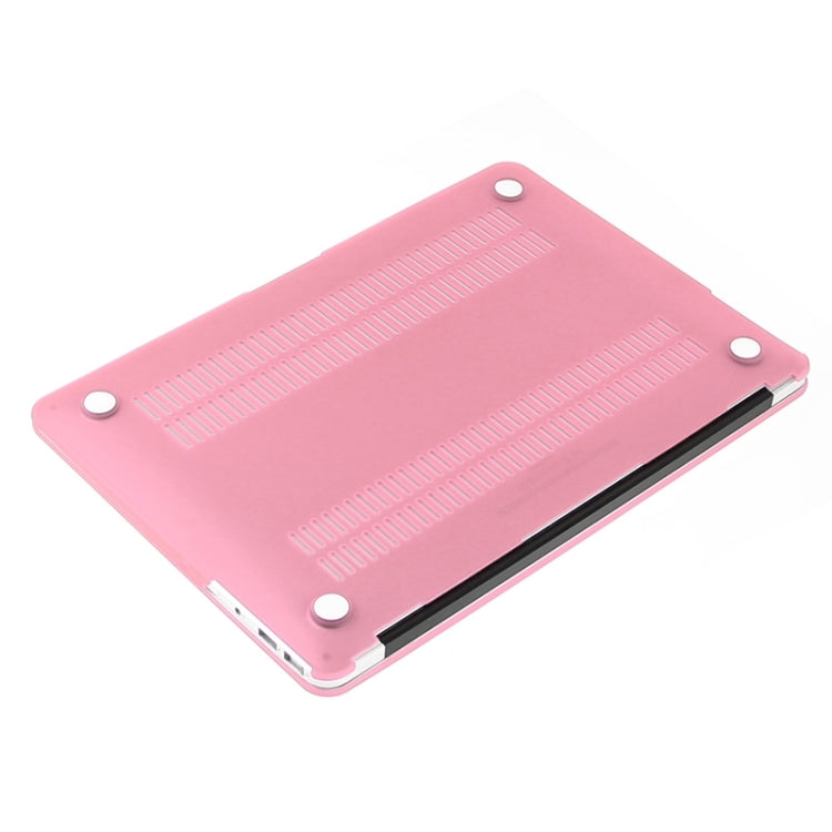 ENKAY for Macbook Air 11.6 inch (US Version) / A1370 / A1465 Hat-Prince 3 in 1 Frosted Hard Shell Plastic Protective Case with Keyboard Guard & Port Dust Plug(Pink) - MacBook Air Cases by ENKAY | Online Shopping UK | buy2fix