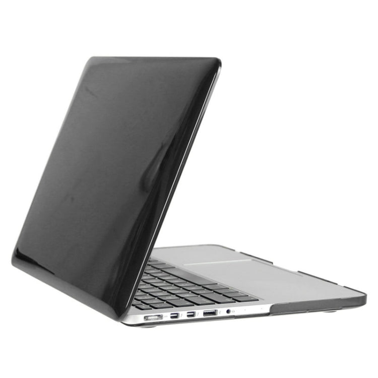 ENKAY for Macbook Pro Retina 15.4 inch (US Version) / A1398 Hat-Prince 3 in 1 Crystal Hard Shell Plastic Protective Case with Keyboard Guard & Port Dust Plug(Black) - MacBook Pro Cases by ENKAY | Online Shopping UK | buy2fix