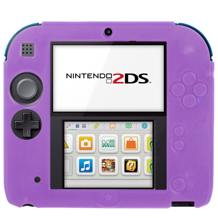 Pure Color Ultra Thin Silicone Case for Nintendo 2DS(Purple) - Cases by buy2fix | Online Shopping UK | buy2fix