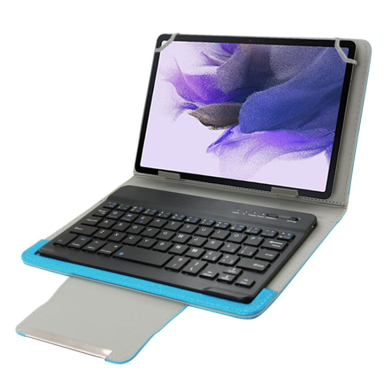 Universal Leather Tablet Case with Separable Bluetooth Keyboard and Holder for 7 inch Tablet PC(Blue) - Universal Keyboard by buy2fix | Online Shopping UK | buy2fix