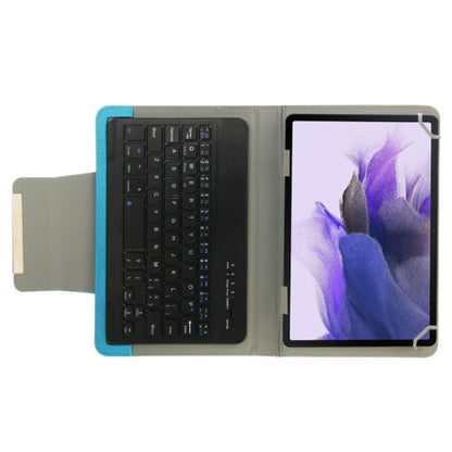 Universal Leather Tablet Case with Separable Bluetooth Keyboard and Holder for 10.1 inch Tablet PC(Blue) - Universal Keyboard by buy2fix | Online Shopping UK | buy2fix