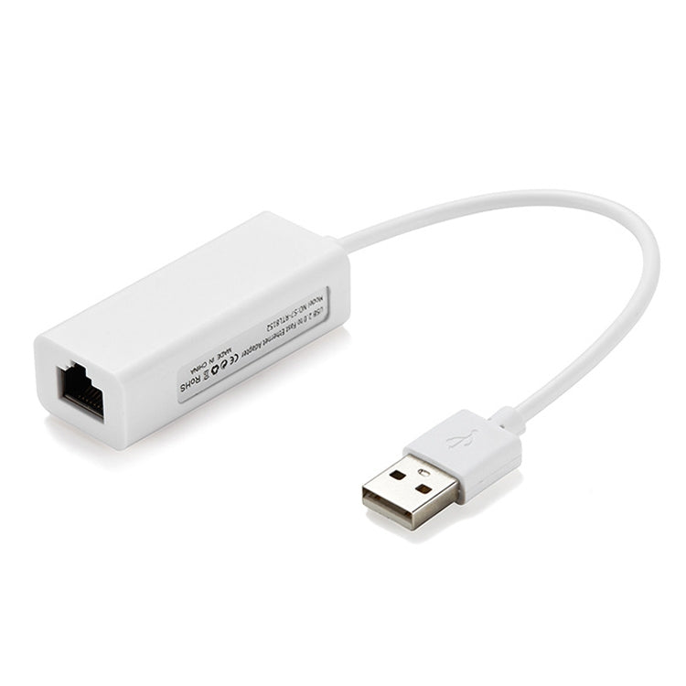 USB 2.0 Ethernet Adapter for Tablet PC / Android TV, Length: 20cm(White) - Other Accessories by buy2fix | Online Shopping UK | buy2fix