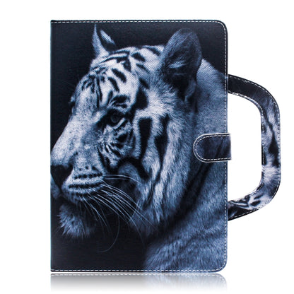 White Tiger Pattern Horizontal Flip Leather Case for Galaxy Tab A 8 (2019) / P200 / P205, with Holder & Card Slot & Wallet - Tab A 8.0 & S Pen (2019) P200/P205 by buy2fix | Online Shopping UK | buy2fix