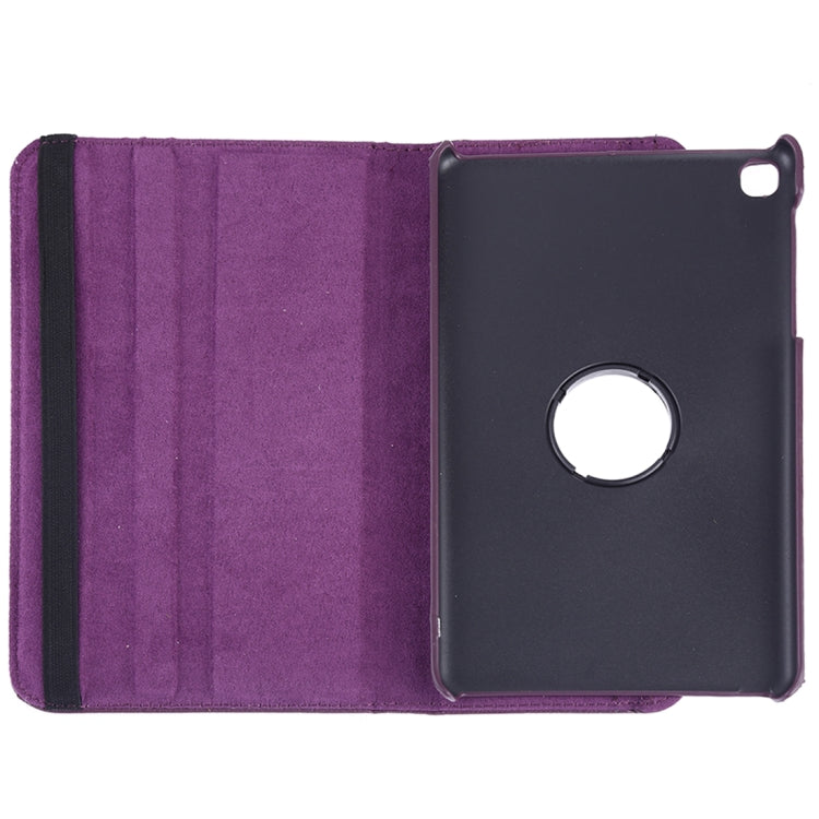 Litchi Texture Horizontal Flip 360 Degrees Rotation Leather Case for Galaxy Tab A 8 (2019) / P200 / P205, with Holder (Purple) - Tab A 8.0 & S Pen (2019) P200/P205 by buy2fix | Online Shopping UK | buy2fix