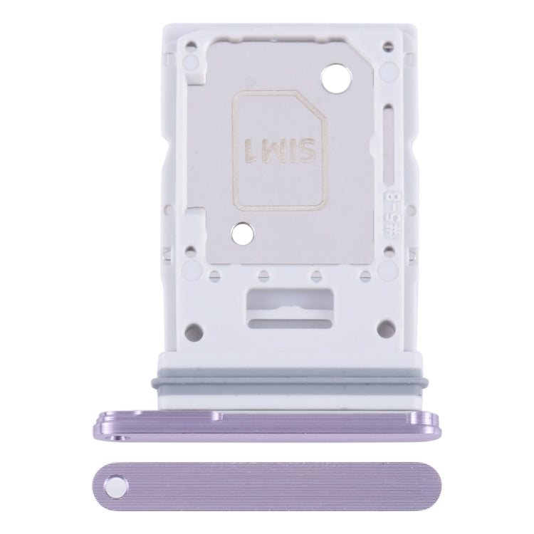 For Samsung Galaxy A55 SM-A556B Original SIM Card Tray + SIM / Micro SD Card Tray (Purple) - Card Socket by buy2fix | Online Shopping UK | buy2fix
