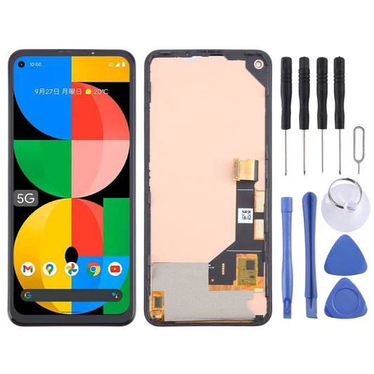 For Google Pixel 5a 5G G1F8F G4S1M TFT LCD Screen with Digitizer Full Assembly, Not Supporting Fingerprint Identification (Black) - LCD Screen by buy2fix | Online Shopping UK | buy2fix