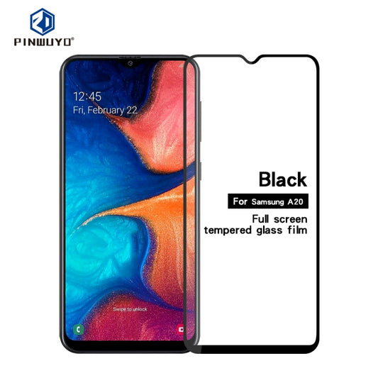 PINWUYO 9H 2.5D Full Glue Tempered Glass Film for Galaxy A20 - Galaxy Tempered Glass by PINWUYO | Online Shopping UK | buy2fix