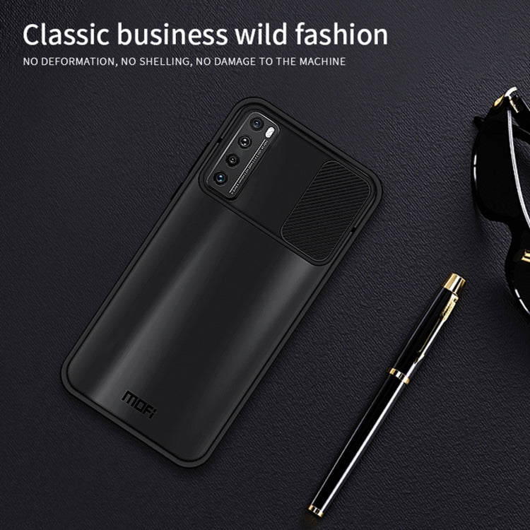 For Huawei nova 7 MOFI Xing Dun Series PC + TPU Anti-peep Waterproof And Anti-drop All-inclusive Protective Shell, Translucent Frosted(Black) - Huawei Cases by MOFI | Online Shopping UK | buy2fix