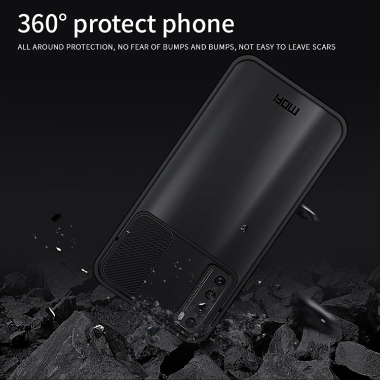 For Huawei nova 7 MOFI Xing Dun Series PC + TPU Anti-peep Waterproof And Anti-drop All-inclusive Protective Shell, Translucent Frosted(Black) - Huawei Cases by MOFI | Online Shopping UK | buy2fix