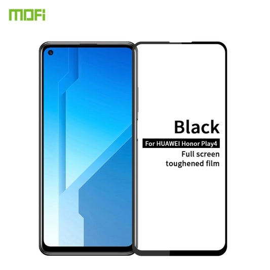 For Huawei Honor Play4 MOFI 9H 2.5D Full Screen Tempered Glass Film(Black) - Honor Tempered Glass by MOFI | Online Shopping UK | buy2fix