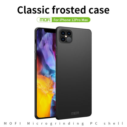 For iPhone 12 Pro Max MOFI Frosted PC Ultra-thin Hard Case(Blue) - iPhone 12 Pro Max Cases by MOFI | Online Shopping UK | buy2fix