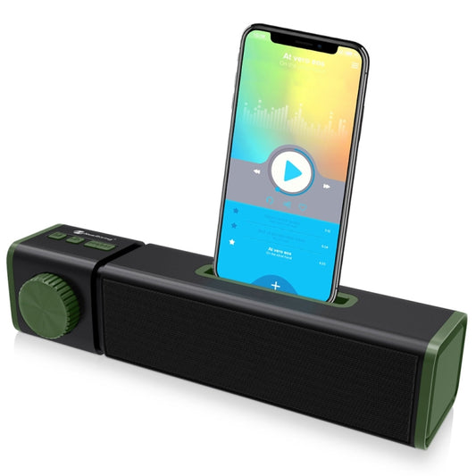 New Rixing NR4023 TWS Wireless Stereo Bluetooth Speaker, Support TF Card & MP3 & FM & Hands-free Call & 3.5mm AUX(Green) - Desktop Speaker by NewRixing | Online Shopping UK | buy2fix