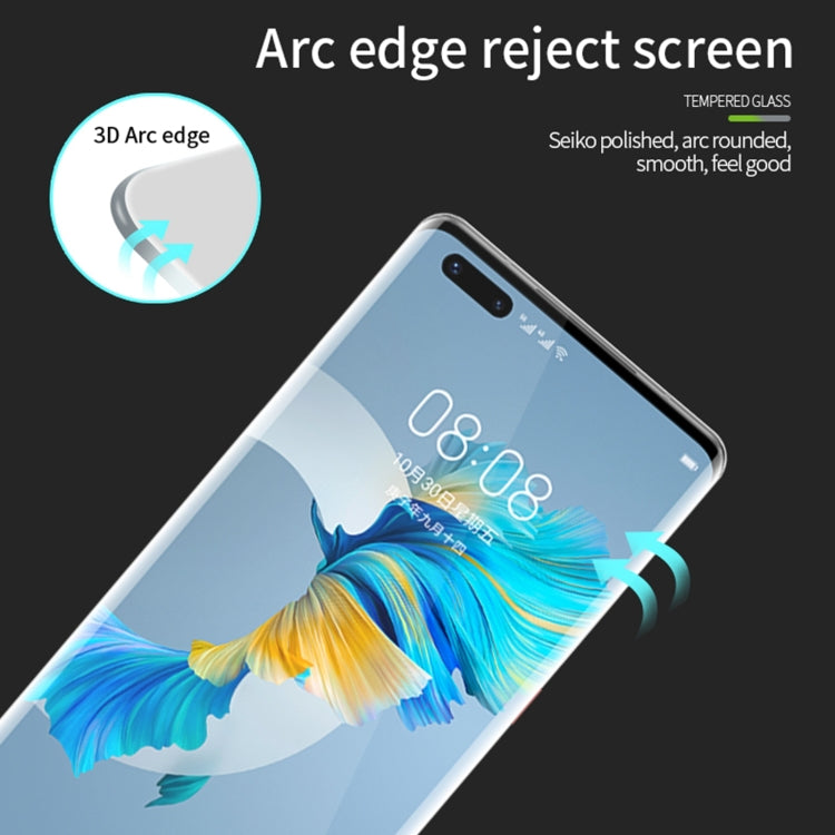 For Huawei Mate 40 MOFI 9H 3D Explosion Proof Hot Bending Full Screen Covered Tempered Glass Film(Black) - Huawei Tempered Glass by MOFI | Online Shopping UK | buy2fix