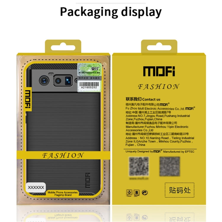For Google Pixel 6 Pro MOFI Gentleness Series Brushed Texture Carbon Fiber Soft TPU Case(Red) - Google Cases by MOFI | Online Shopping UK | buy2fix