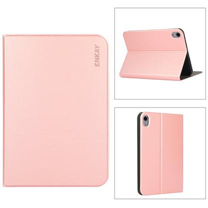 For iPad mini 2024 / mini 6 ENKAY Horizontal Flip PU Leather + TPU Smart Tablet Case with Holder & Sleep / Wake-up Function(Pink) - iPad mini 6 Cases by ENKAY | Online Shopping UK | buy2fix