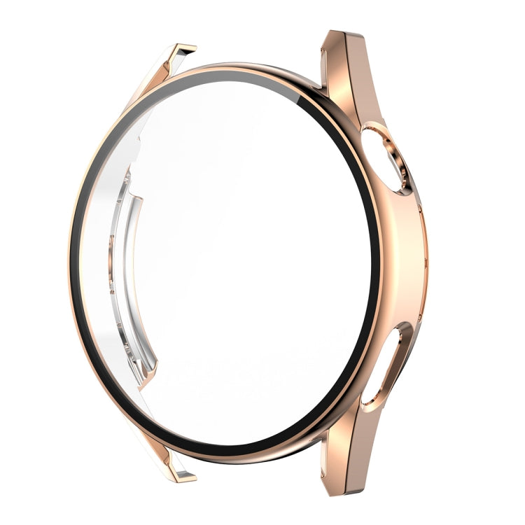 For Huawei Watch GT 3 46mm ENKAY PC Frame + Tempered Glass Protector Composite Case(Rose Gold) - Watch Cases by ENKAY | Online Shopping UK | buy2fix