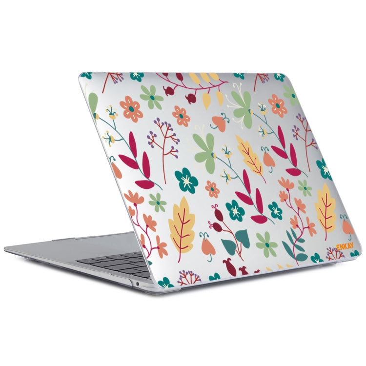 ENKAY Flower Series Pattern Laotop Protective Crystal Case For MacBook Pro 15.4 inch A1707 / A1990(Spring) - MacBook Pro Cases by ENKAY | Online Shopping UK | buy2fix