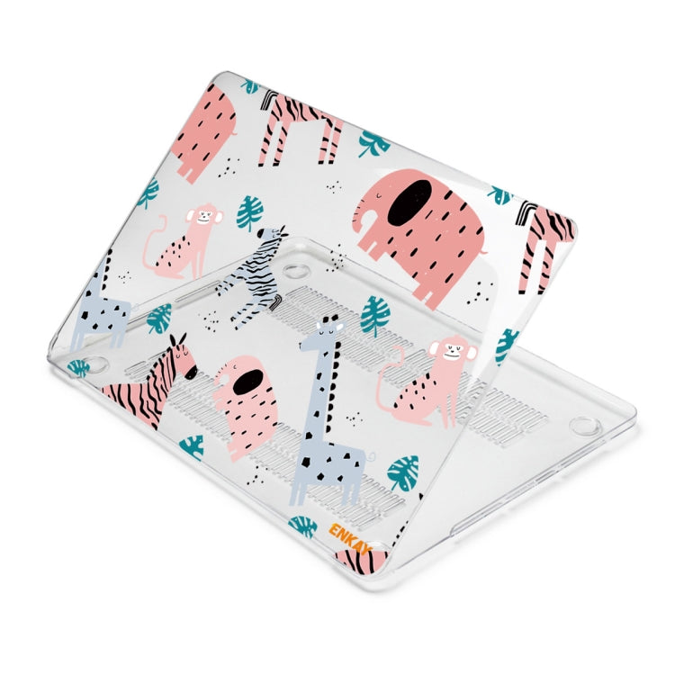 For MacBook Air 13.3 inch A1932 / A2179 / A2337 ENKAY Animal Series Pattern Laotop Protective Crystal Case(Animals No.2) - MacBook Air Cases by ENKAY | Online Shopping UK | buy2fix