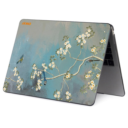 ENKAY Vintage Pattern Series Laotop Protective Crystal Case For MacBook Pro 13.3 inch A1706 / A1708 / A1989 / A2159(Magnolia) - MacBook Pro Cases by ENKAY | Online Shopping UK | buy2fix