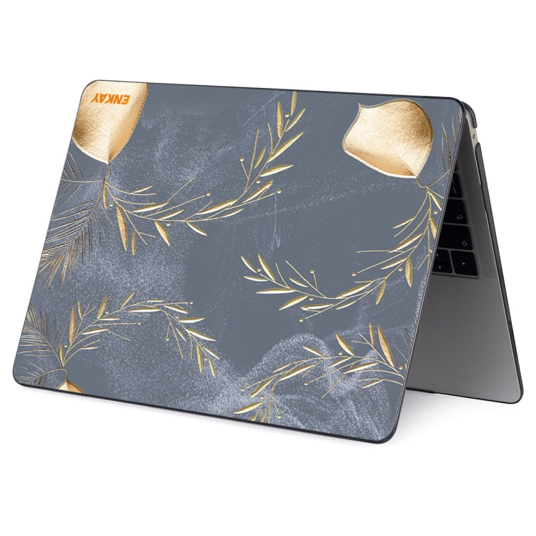 ENKAY Vintage Pattern Series Laotop Protective Crystal Case For MacBook Pro 13.3 inch A2251 / A2289 / A2338 2020(Wild Oats) - MacBook Pro Cases by ENKAY | Online Shopping UK | buy2fix