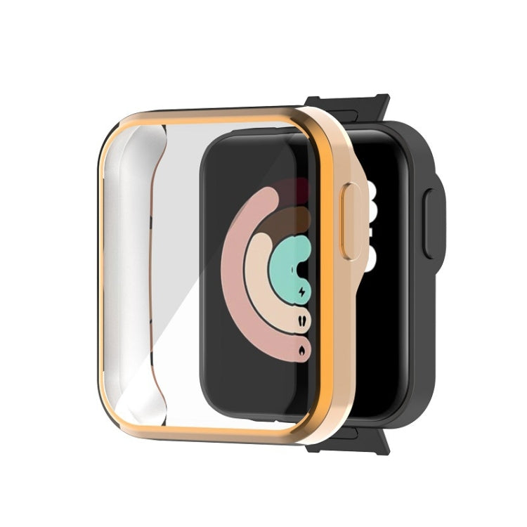 For Xiaomi Redmi Watch TPU Integrated Protective Case(Gold) - Watch Cases by buy2fix | Online Shopping UK | buy2fix